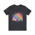 Rainbow Hedgehog - Short Sleeve Tee Heather Navy